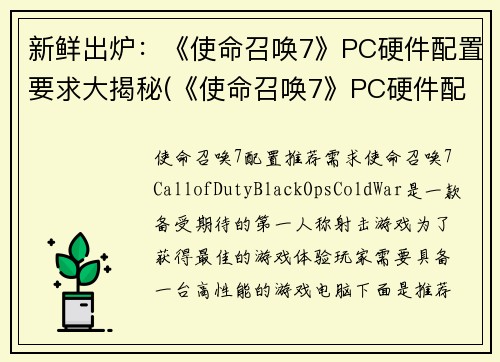 新鲜出炉：《使命召唤7》PC硬件配置要求大揭秘(《使命召唤7》PC硬件配置详解)